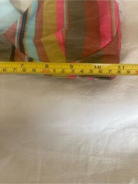 Prana Striped Racerback Bra - Blue, Pink, Yellow, Brown